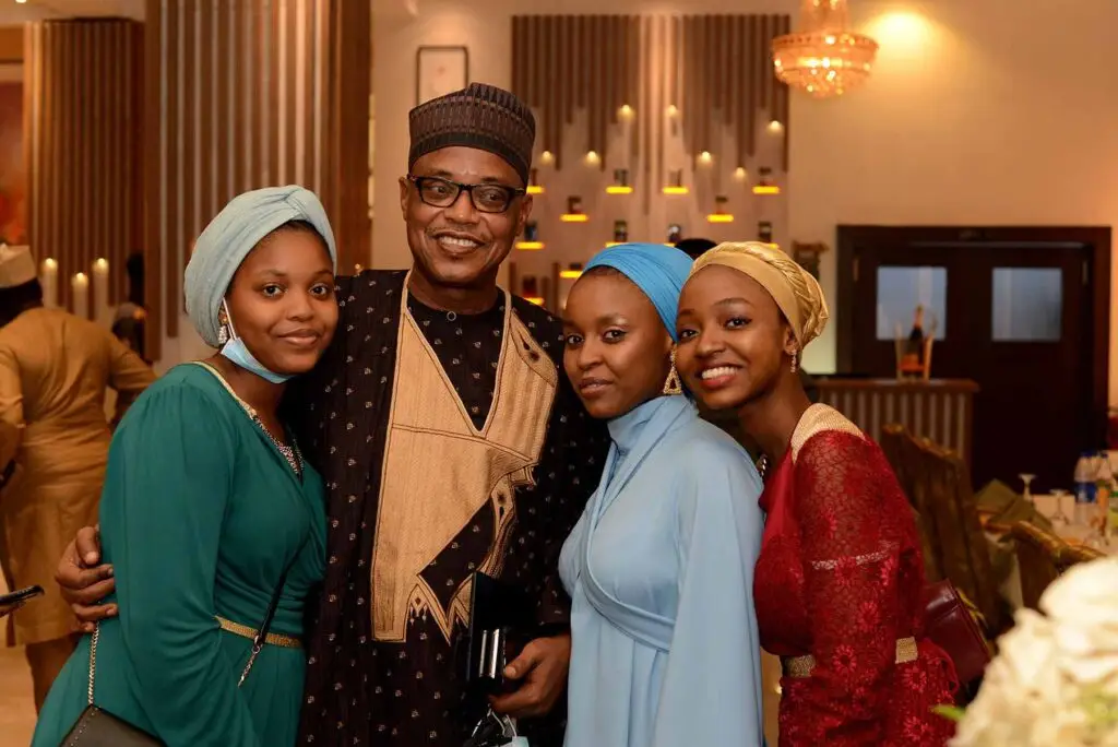 Father and children photograph